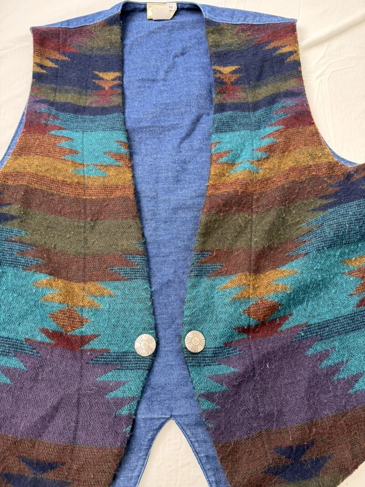 Vintage PK Designs Aztec Women’s Vest Size Medium - Image 2 of 4