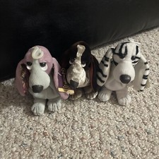 Vintage Hush Puppies Beanbag Plush Dog Collection Hound Dog Toy Lot Of 3