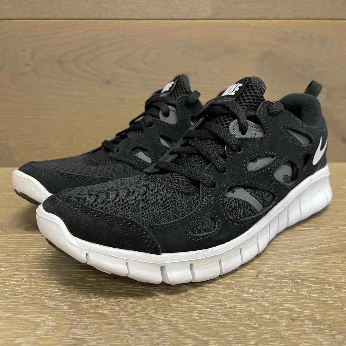 NIKE RUN 2 BLACK/WHITE-DARK GREY DD0163-004 JUNIOR SHOES | eBay