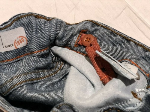 Lee Dungarees Jeans Relaxed Straight Leg Boys Size 10 S blue, adjustable waist - Picture 11 of 12