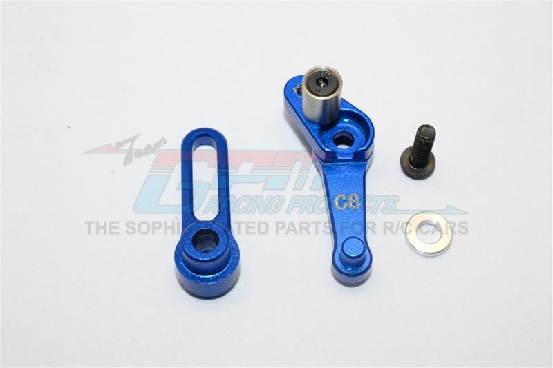 HIRO EE Revelation850 10°F GPM ALU SERVO ARM 25T C8 & STEERING ARM C10 1/18 RC KYOSHO