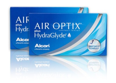 Air Optix Plus HydraGlyde 2x6 Stück - Alcon Monatslinsen Kontaktlinsen Neu&OVP