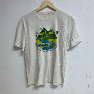 Alpine Design Men's AD M CO Graphic Print Tee Whisper White DM13102SD New