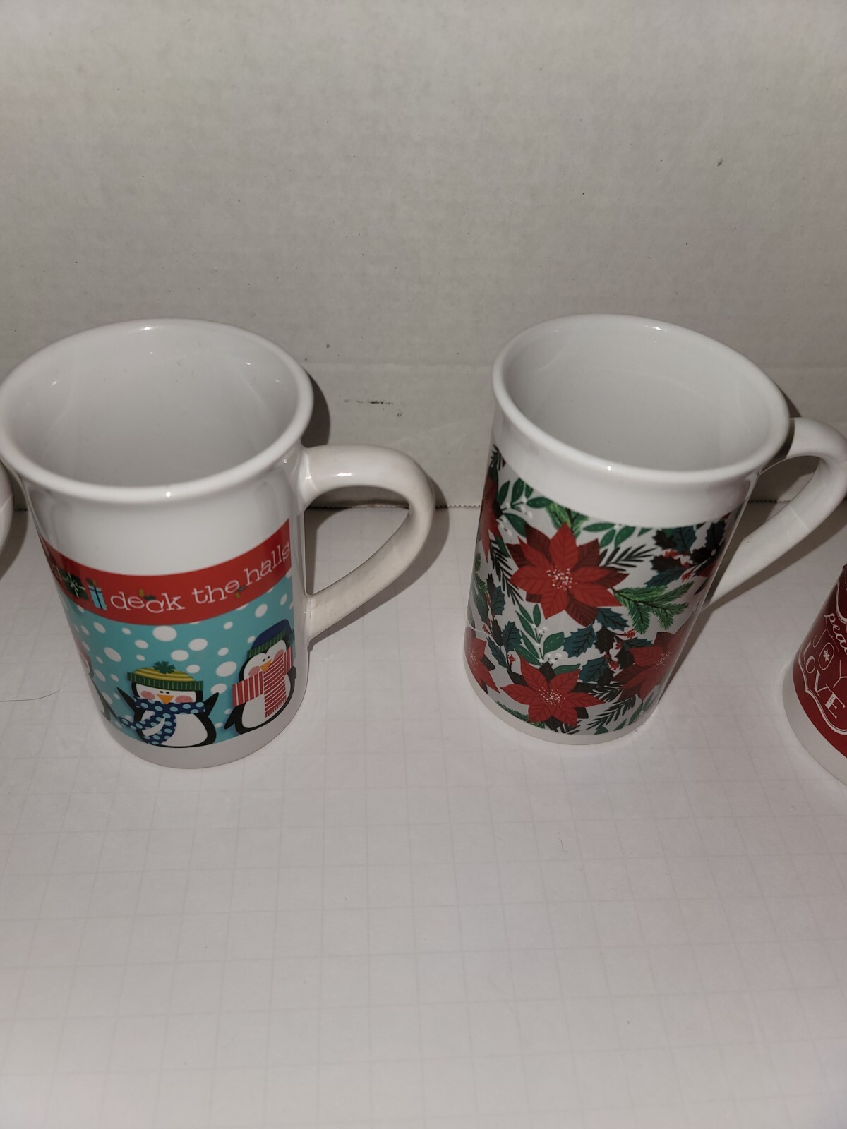 Set Of 4 Royal Norfolk Christmas Coffee Cups eBay