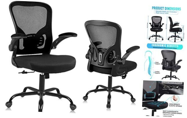 Ergonomic Office Desk Chair Breathable Mesh Swivel A-standard Office Chair