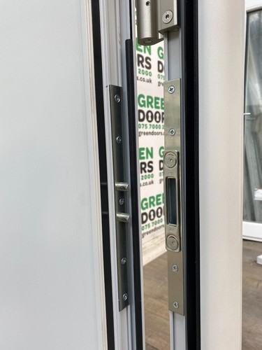 QUADRUPLE GLAZED FRONT DOOR ALUMINIUM GREY EXTERNAL METAL EXTERIOR NEW MODERN - Picture 9 of 24