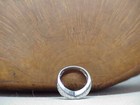 Sterling 1 Diamond Ring Wide Band Modern Sz 5 4.0Gr Vintage Criss Cross — photo 5