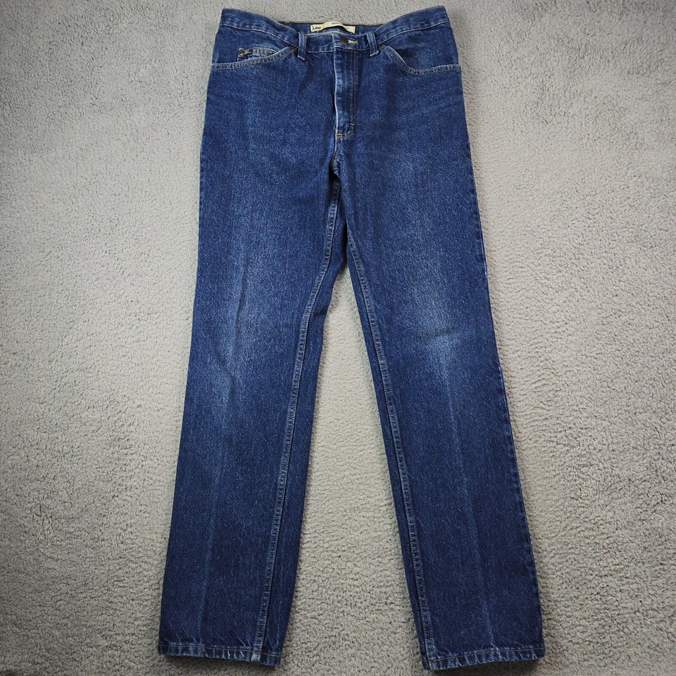 Lee Regular Jeans Mens 36x34 Blue Denim Regular Fit Outdoors Workwear Cowboy - Image 2 of 4