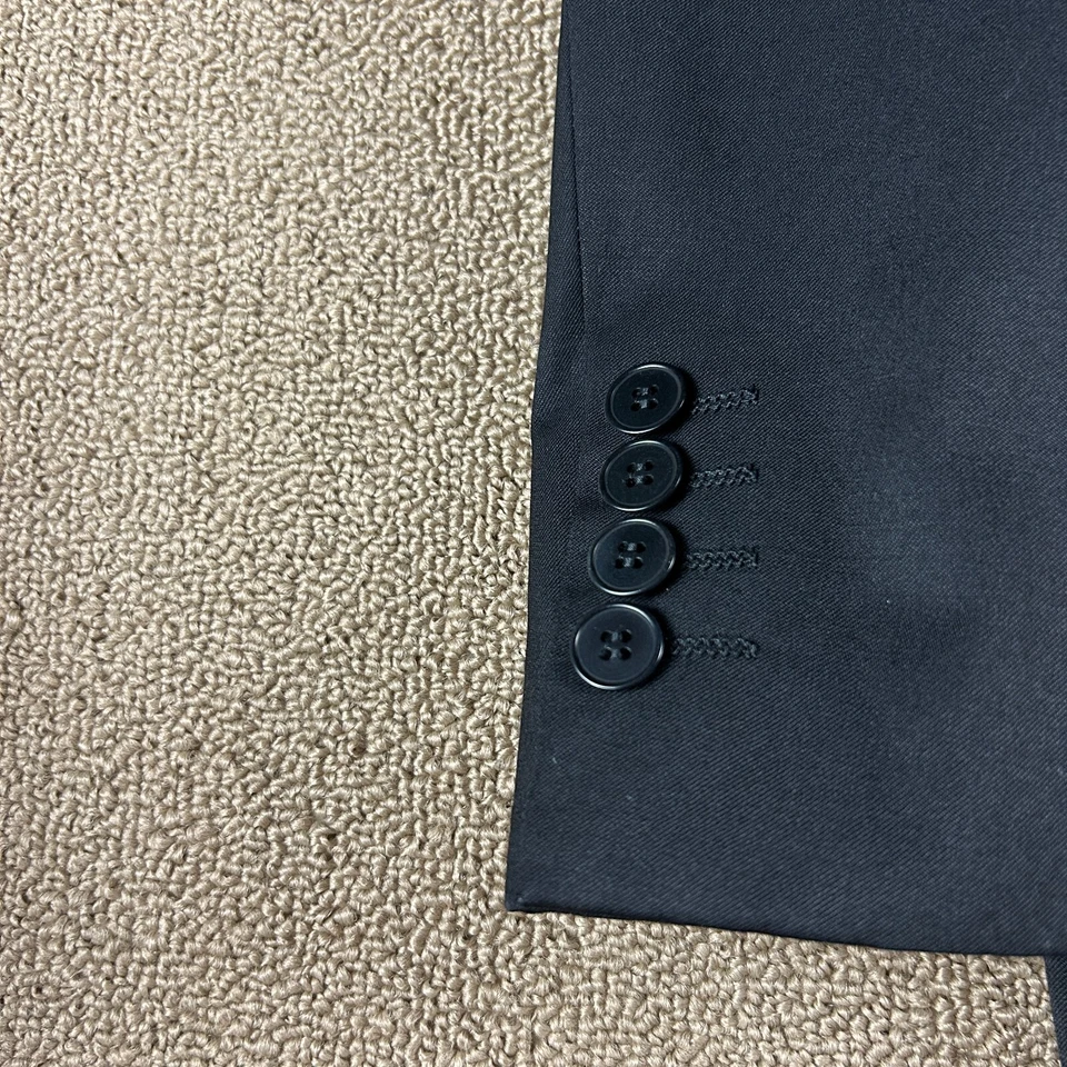 Sarar Men's Wool Sport Coat Blazer Black Size 40S - Imagem 4 de 4