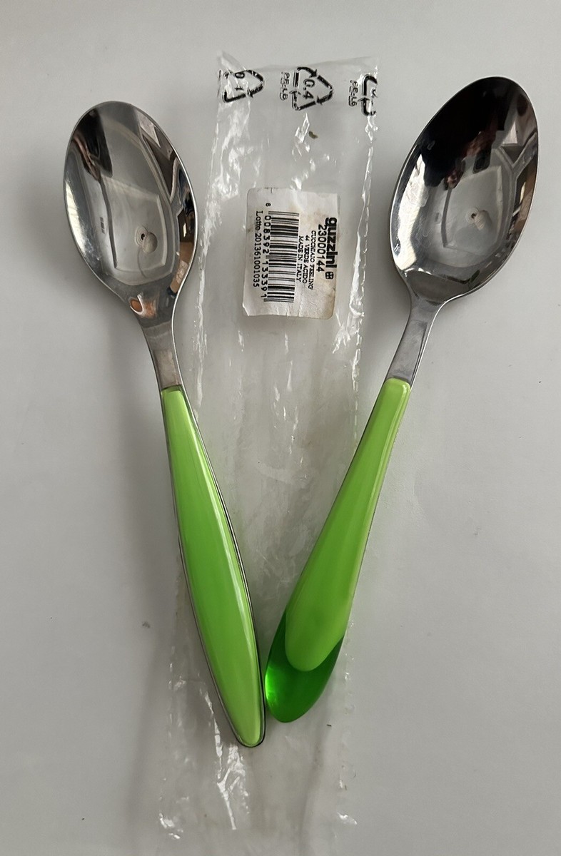 EUC 2 Guzzini Feeling Soup Tablespoons Stainless, ABS