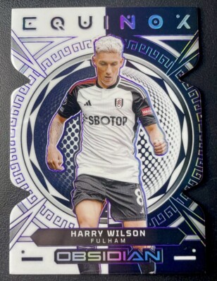 2023-24 Panini Obsidian - Harry Wilson #6 Equinox Purple Etch Die Cut /49 Fulham