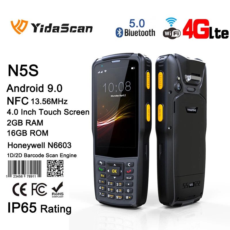 Android 9.0 Handheld PDA 1D 2D Honeywell QR Code Barcode Scanner NFC Terminal - Image 3 of 4