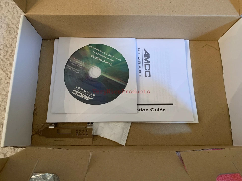 3ware 9690SA-4I4E-SGL 8 Port SAS/SATA RAID Controller 9690SA-4I4E Low-Profile - Image 3 of 4