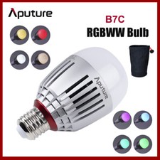 Aputure Accent B7C 7W RGBWW LED Smart Light Bulb 2000K-10000K Adjustable 0-100 