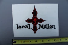 Local Motion Surfboards Hawaii Cross V52C Vintage Surfing STICKER Window DECAL