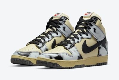 DD9404-700 nike men dunk high 1985 sp lemon drop  black saturn gold