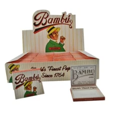 100pc Display - Bambu Regular Rolling Papers
