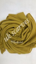 High Quality Plain Chiffon Hijab Scarf Shawl Wrap Soft Georgette  Dubai Elegant