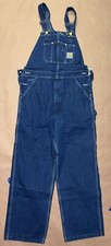 Vintage 1990 s Carhartt Denim Bib Overall, Deadstock NWT, Size 34x30
