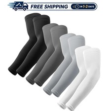 4 Pairs of UPF 50 UV Protection Arm Sleeves - Tattoo Cover  Cooling Comfort