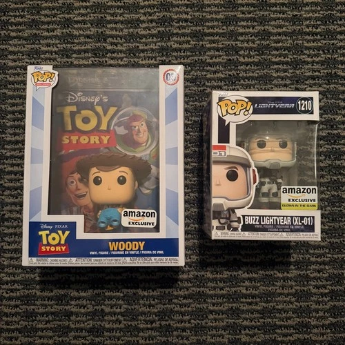 Lot of 2 Brand New Toy Story Funko Pop Figures (Woody and Buzz Lightyear)