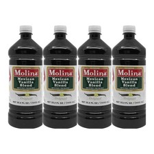 Molina Mexican Vanilla Blend By Molina Vainilla, 33.3 Oz / 1000 Ml Vanillin E...