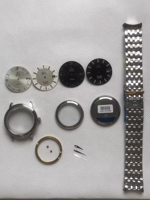 For DIY 38mm Watch Steel Case kit For 2824.SW200 movement