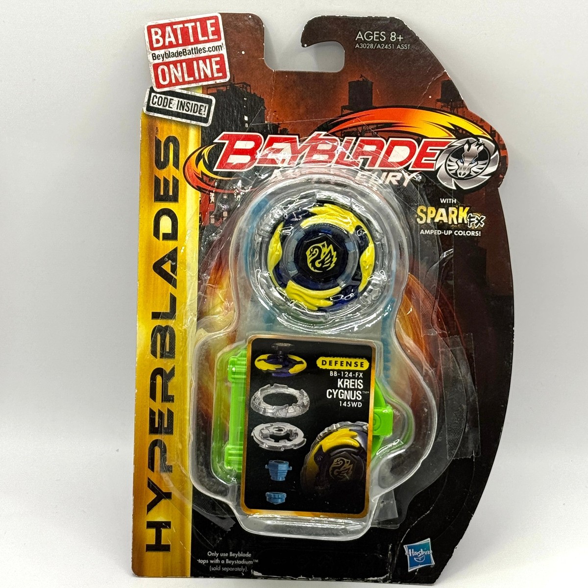 Hasbro Metal Fury Hyperblades BB-124-FX Kreig Cygnus 145WD | eBay