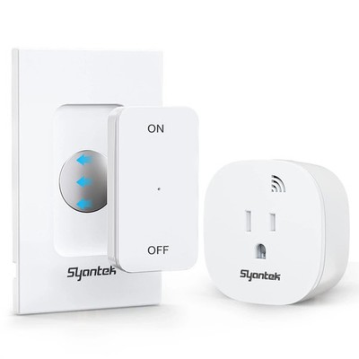 Wireless Wall Switch Remote Control Outlet Kit, 15A/1875W Heavy Duty Electric...