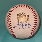JOHN LACKEY (Cubs) Signed Official 2016 WORLD SERIES Baseball Beckett (BAS)