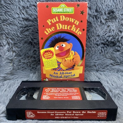 Sesame Street Put Down The Duckie An All-star Musical Special VHS Tape 1994 Rare