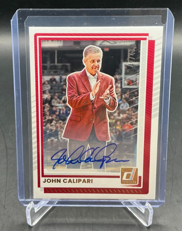 2025/26 Panini Donruss JOHN CALIPARI AUTO #42/49 ARKANSAS