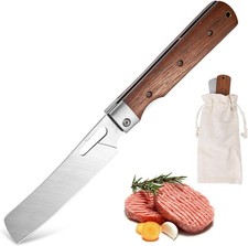4.8 inch Folding Chef Knife,Ultra Sharp 440A Stainless Steel Blade,Pocket safe