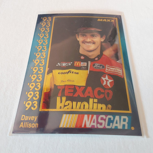 Davey Allison 1993 Maxx Premier Plus Chrome Card #28 Nascar