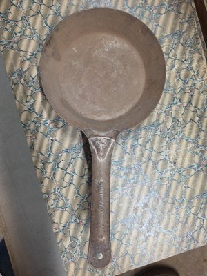 5346 Vintage Cold Handle Cowboy Frying Pan Pour Spout Steel
