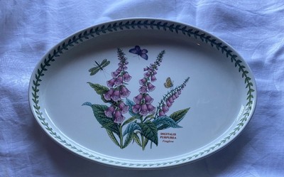 Portmeirion Botanic Garden Digitalis Purpurea Foxglove Platter 13  X 9 
