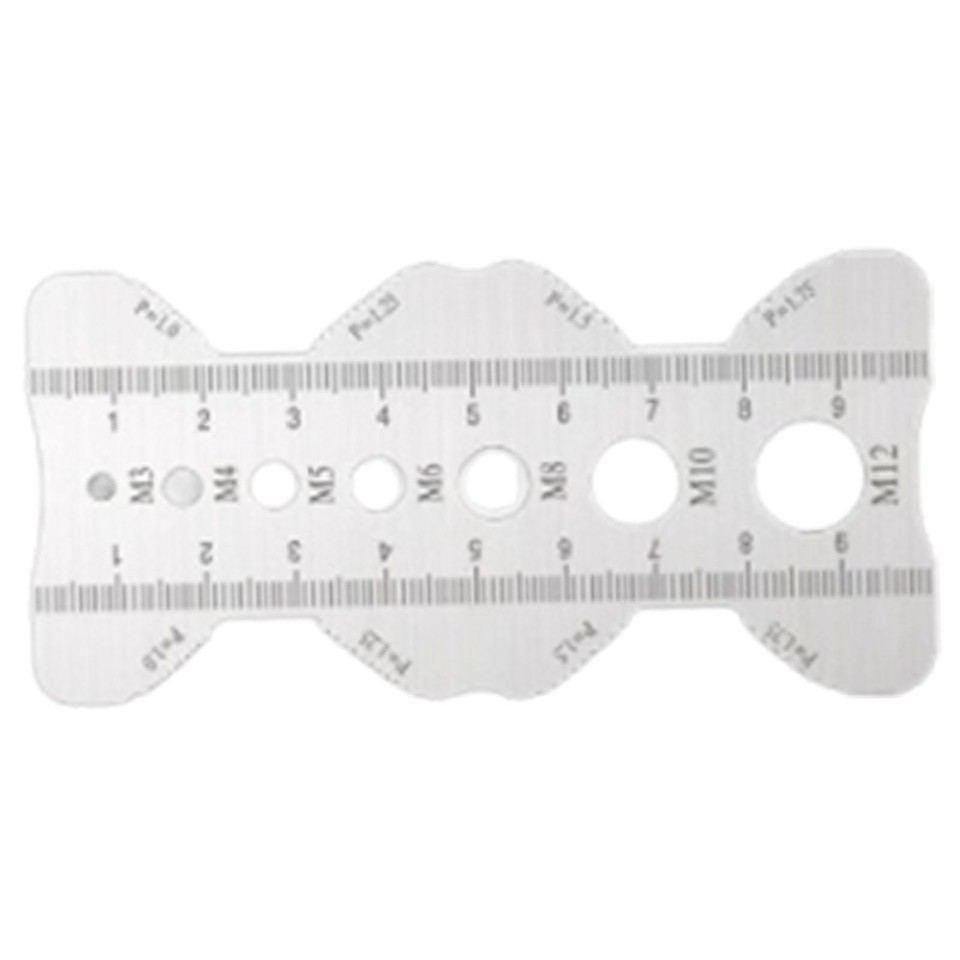 Nut and Bolt Thread Checker Metric Thread Measuring Tool Thread Pitch ...