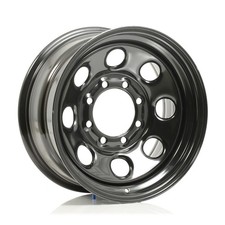 Cragar Soft 8 Black Steel Wheels 17x8 8x6.5 Bc Set Of 5 Cragar Soft 8 Black Steel Wheels 17x8 8x6.5 Bc Set Of 5
