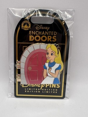 Alice and White Rabbit Hinged Pin    Disney Enchanted Doors LE of 3,400 - NEW