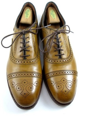 Allen Edmonds ''Strand'' Men's Cap-Toe Oxfords 12 D Walnut  Made in USA (794N)