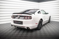 Maxton Design Diffusor Flaps Passend FüR Ford Mustang Mk5 FL Schwarz Hochglanz