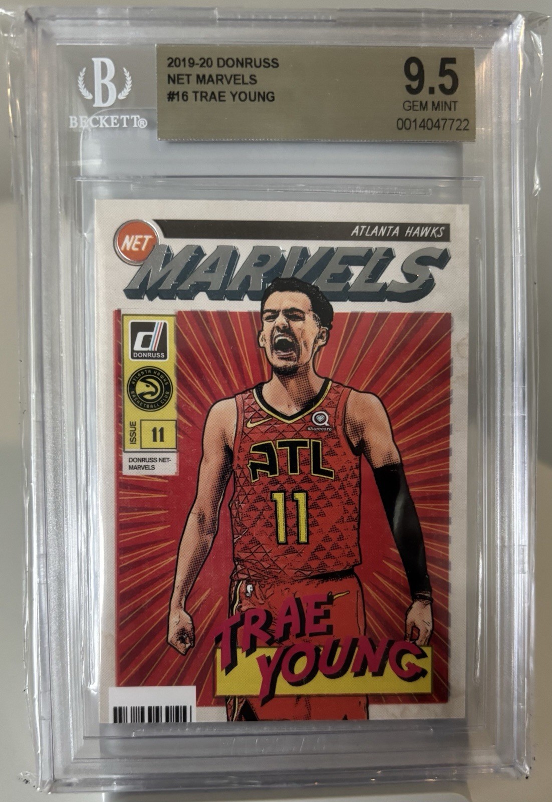 Trae Young 2019 Donruss #16 Net Marvels BGS 9.5 Gem MT Hawks / Wizards