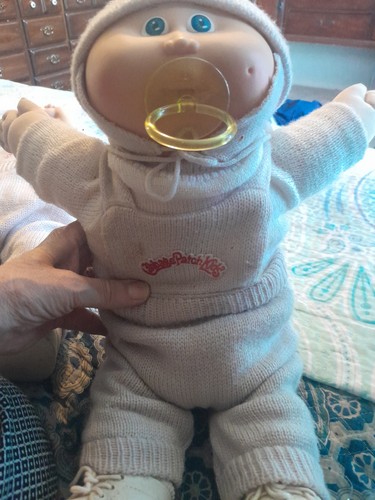 Cabbage Patch Kid Bald Baby With Pacifier 1978/1982 Signed Good Preowned...
