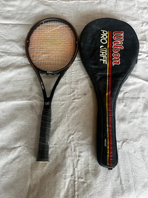 WILSON PRO STAFF MIDSIZE 85 TENNIS RACQUET Unk Grip Sz - Maybe 4 1/4 or 4 3/8