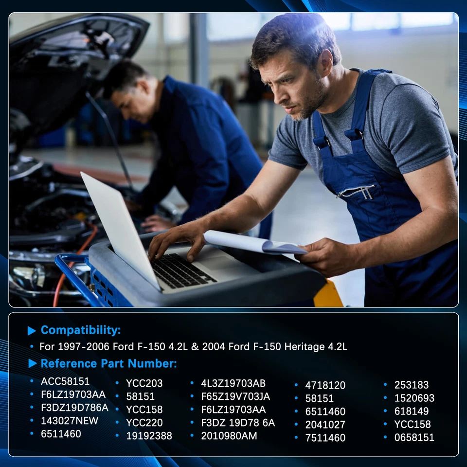 Compresor de aire acondicionado apto para Ford F-150 F-250 F-350 F-550 1997-2007 4,6 L 5,4 L Foto 2 de 4