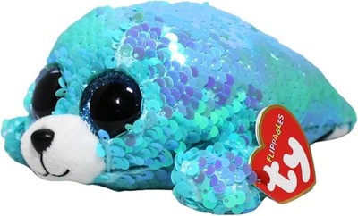 Ty Beanie Boo Flippables Wellen Robbe Welpe Geburtstag 5. September türkis 7,5 Zoll