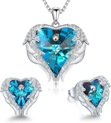 juego de collar y aretes regalo para mama esposa mujer mi novia boda joyeria NEW