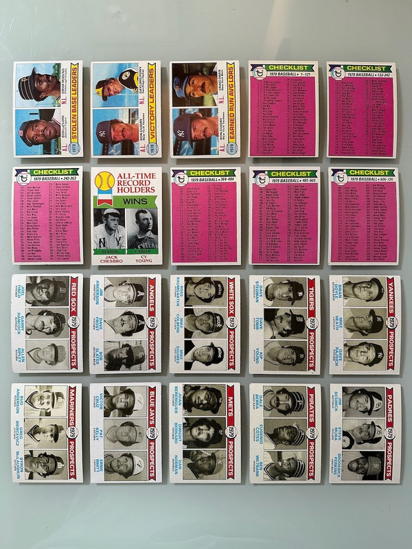 1979 Topps Leaders, Checklists & Rookies Lot of (20) EX or Better
