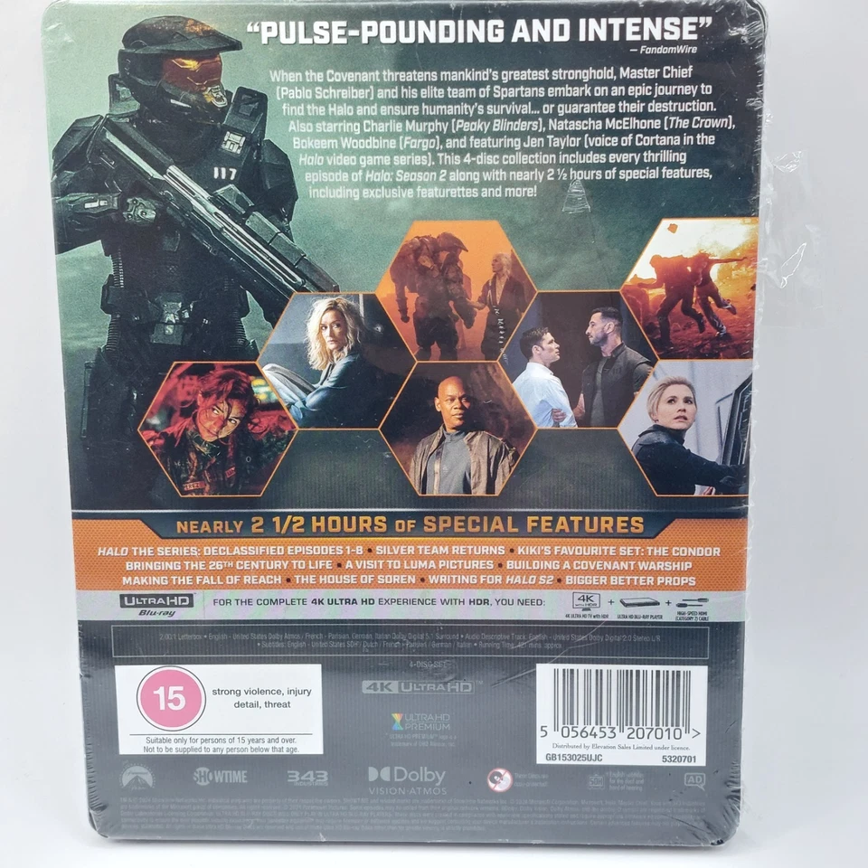 Halo: Season 2 Limited Edition Steelbook [15] (4 Disc) 4K UHD Box Set BRAND NEW - image 2 of 4