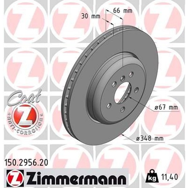 Zimmermann 150.2956.20 Bremsscheibe-image